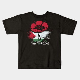 Free Palestine // Retro Stye Palestine Flag Kids T-Shirt